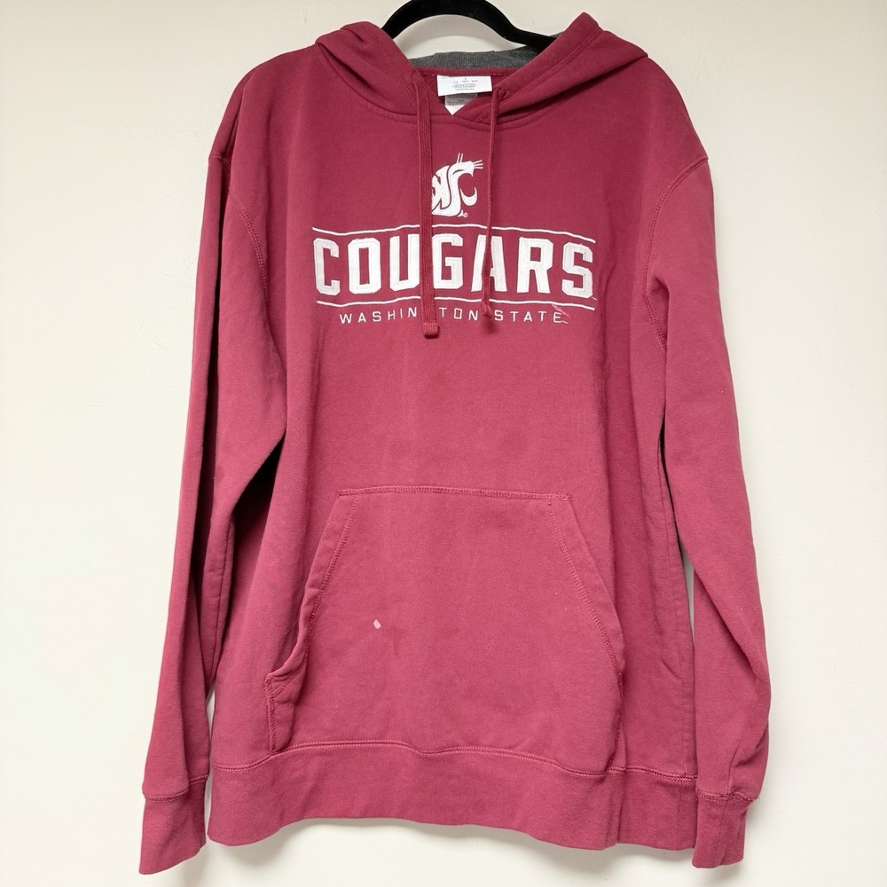 Mens Champion Washington State Cougars Pullover Hoodie Size L (A41)